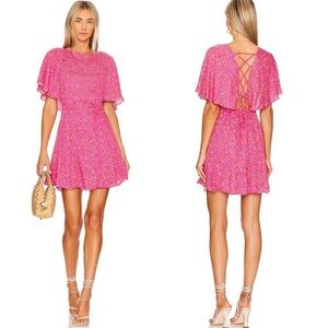 Pink Floral Women's Dress